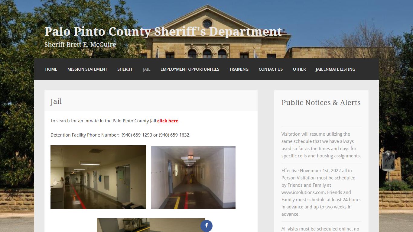 Jail – Palo Pinto County Sheriff's Department